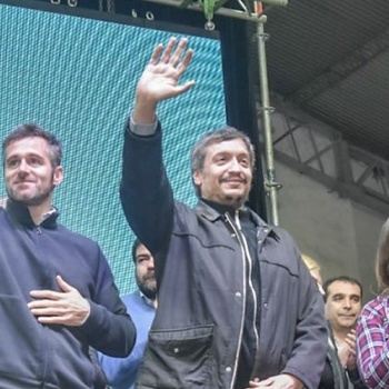 En Pilar, Máximo Kirchner presentó al candidato Federico Achaval y dijo que "votar a Vidal es votar a Macri"
