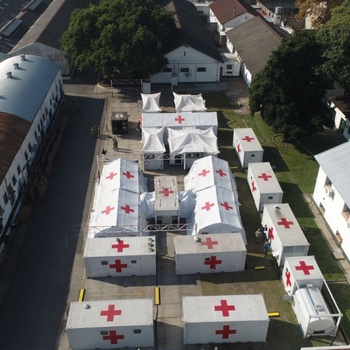 Entrevista: así trabaja el Ejército en el montaje de un Hospital de Campaña que recibirá pacientes con coronavirus