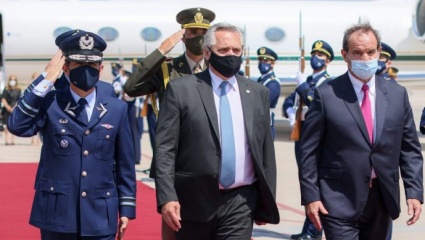 Alberto Fernández arribó a Chile con el objetivo de consolidar la relación bilateral