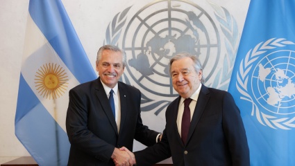 Alberto Fernández mantuvo un encuentro con el secretario General de la ONU, António Guterres