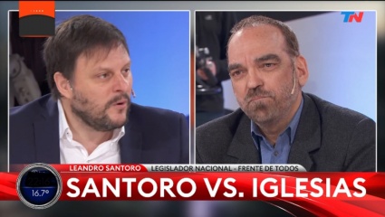 Leandro Santoro, contra Fernando Iglesias: "Te cagaste de risa de los muertos por COVID"