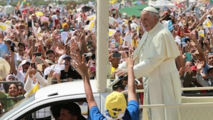 "Francisco amigo" fue el grito que escuchó el Papa en su visita a Guayaquil
