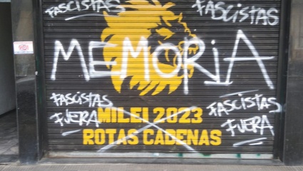 A horas del arribo de Milei a La Plata, vandalizaron un local libertario: “No es la primera vez”