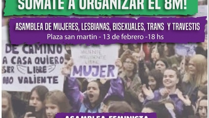 Mujeres de La Plata, Berisso y Ensenada se reúnen en asamblea para organizar el próximo #8M