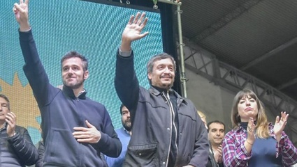 En Pilar, Máximo Kirchner presentó al candidato Federico Achaval y dijo que "votar a Vidal es votar a Macri"