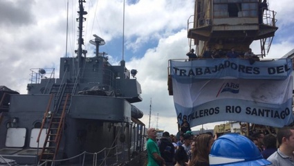 Los trabajadores del Astillero entregaron reparado el barco ARA King a la Armada Argentina