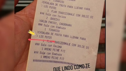 “Ensalada de frutas para llevar para los putos”: una pareja recibió un ticket homofóbico en un restaurante de Córdoba