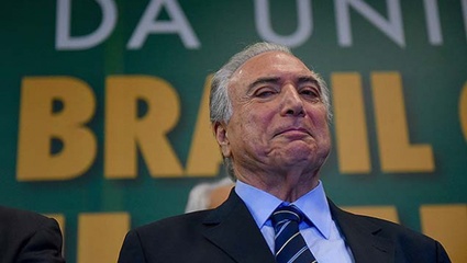 Luego del golpe contra Dilma, asumió Michel Temer