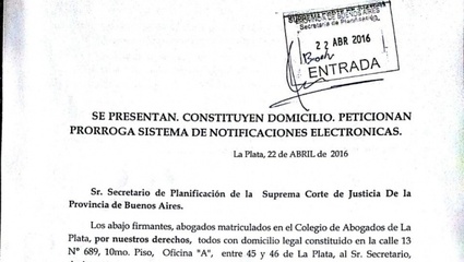 Abogados platenses reclaman ante la Suprema Corte de Justicia de Buenos Aires