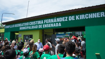 Secco inauguró el Complejo Recreativo Cristina Fernández de Kirchner