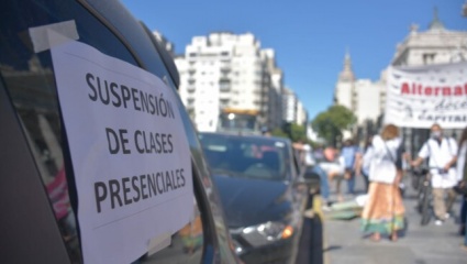 Segundo día de paro contra la "insistencia" de la Ciudad de abrir las escuelas:  "La vida y la salud son prioridad"