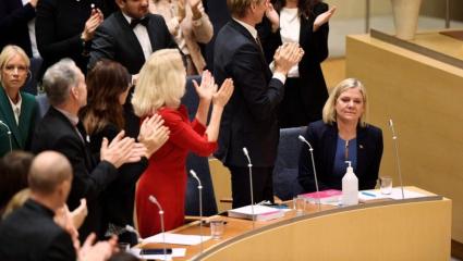 La primera ministra de Suecia renunció a su cargo a horas de haber asumido