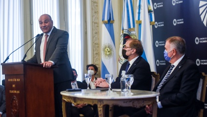Manzur asistió a la presentación de la Oferta Exportable de Tucumán junto al embajador argentino en EE UU