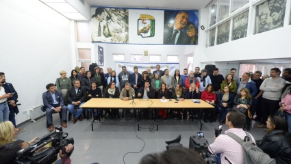 El PJ de La Plata realizó una conferencia de prensa tras la vandalización de la sede