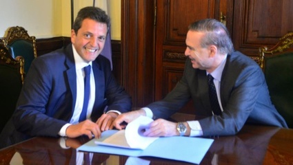 Pichetto y Massa se reunieron para ratificar su apoyo al presupuesto 2017