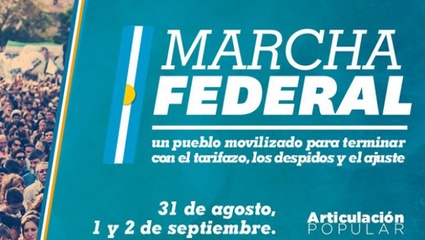 Comenzó la Marcha Federal