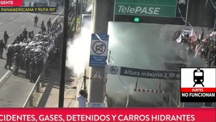 Reprimen corte en Panamericana y ruta 197 | 04/06/2017