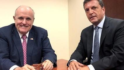 Sergio Massa reapareció junto a Rudolph Giuliani