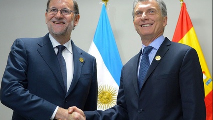 Mariano Rajoy llega a la Argentina
