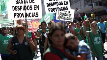 Por despidos y políticas de ajuste, trabajadores se movilizan al Congreso