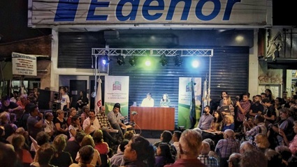 Hurlingham: El Concejo Deliberante sesionó frente a EDENOR contra los tarifazos ante una multitud de vecinos