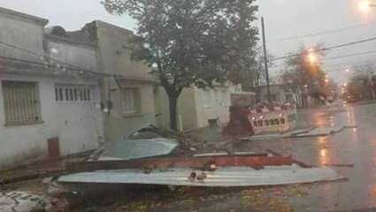 Ciudades del norte bonaerense fueron afectadas por fuertes temporales