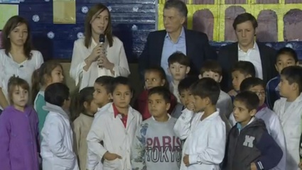 Vidal presentó el programa Red de Aprendizaje en San Miguel junto a Macri
