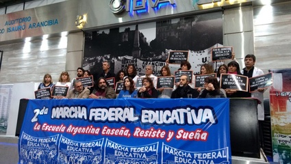 Sonia Alesso dio comienzo a la Marcha Federal Educativa
