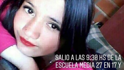 Buscan desesperadamente a una joven que se encuentra desaparecida desde el Lunes