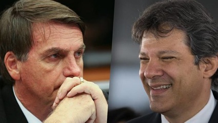 Brasil se encamina al balotaje entre Bolsonaro y Haddad