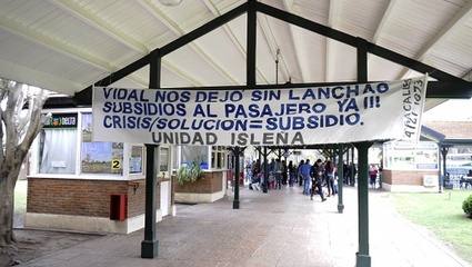 Por paro del SOMU no funciona el transporte fluvial el Tigre y se profundiza el conflicto con Vidal