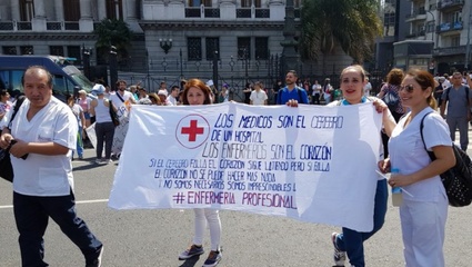 Enfermeros de todo el país marcharán a Plaza de Mayo para ser reconocidos como profesionales de la salud