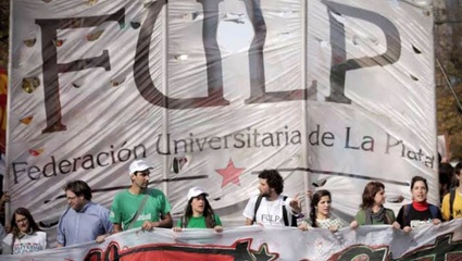 La FULP movilizó para pedir la actualización de la tarifa del boleto estudiantil
