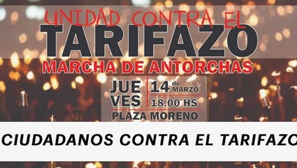 Una marcha de antorchas contra los tarifazos recorrerá las calles de La Plata
