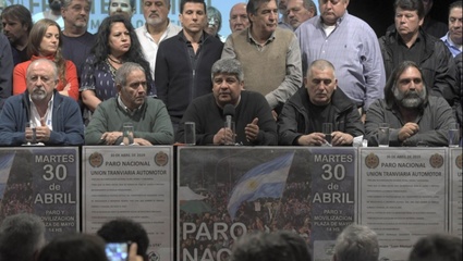Comenzó el paro del sindicalismo opositor contra las políticas que condujeron a la crisis