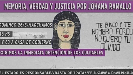 El peor desenlace: la familia de Johana Ramallo confirmó que encontraron sus restos y habrá una marcha este domingo