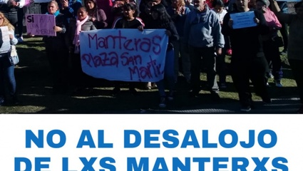 Plaza San Martín amaneció sitiada por la policía y los ambulantes temen un desalojo