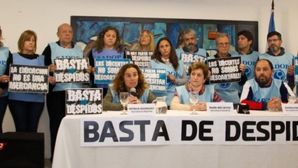 Sadop anunció que llevará un proyecto de Ley Antidespidos a la Legislatura Bonaerense