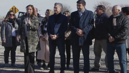 Vidal y Macri en Olavarría: "Estamos entrando a un proceso de veinte años de crecimiento"