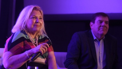 En Mar del Plata, Carrió respaldó la candidatura de Montenegro y disparó contra Arroyo