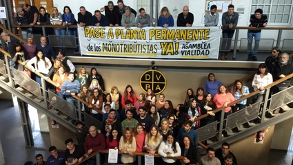 Monotributistas de Vialidad reclamaron el pase a planta permanente de 143 trabajadores