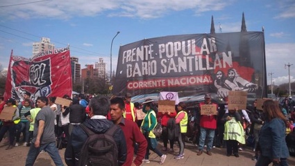 La Plata: la policía reprimió a cooperativistas que se manifestaban frente al Municipio