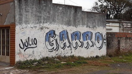 Garro se despega de la simbología de cambiemos y pinta su nombre con los colores del Frente de Todos