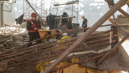Un muerto y varios heridos tras un derrumbe en la nueva terminal del Aeropuerto de Ezeiza