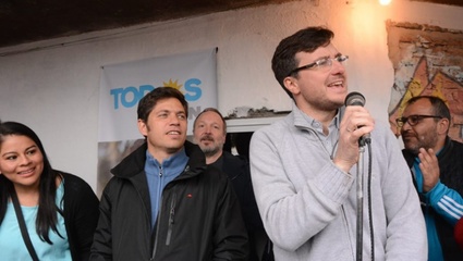 Kicillof visitó Morón y se mostró junto al candidato Lucas Ghi