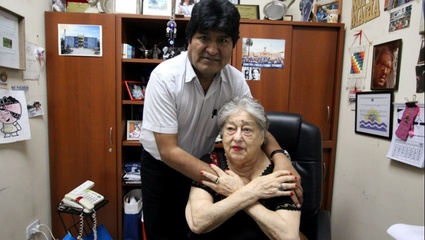 Madres de Plaza de Mayo recibieron a Evo: “Fue un encuentro muy emotivo”