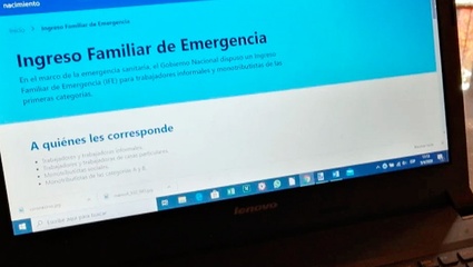 Desde mañana, los beneficiarios del Ingreso Familiar de Emergencia podrán ingresar sus datos bancarios para cobrar