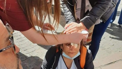 La Policía de la Ciudad agredió a enfermeros que se movilizaron a la Legislatura porteña