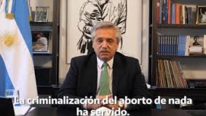 "Creo que estamos en condiciones de que esta vez el aborto se convierta en ley"