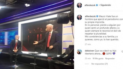 De Alberto a Larreta: la dirigencia política despidió a Mauro Viale en las redes sociales